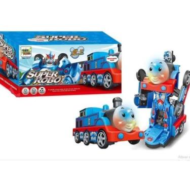 Imagem de Trem Trenzinho Thomas Vira Robô Musical Com Luz E Som Cor Sortidos - M