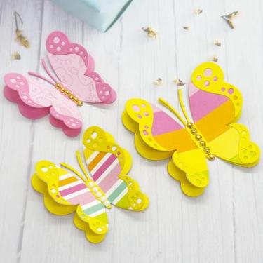 Imagem de KSCRAFT 2025 Janeiro, Páscoa, lançamento, matrizes de corte de metal, estênceis para scrapbooking faça você mesmo, cartão de papel em relevo decorativo (borboleta de ladybug)