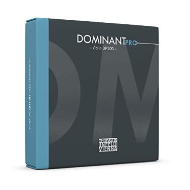 Imagem de Thomastik-Infeld Dominant Pro Cordas para Violino DP100, Conjunto de Núcleo Sintético 4/4 para Violinistas Avançados - Banhado a Estanho, Alumínio A, Prata D&G - Potente, Equilibrado com Cores de Som