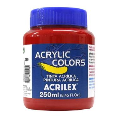 Imagem de Tinta Acrylic Colors 250ml G1 350-vermelho Acrilex, 350 - VERMELHO CLA