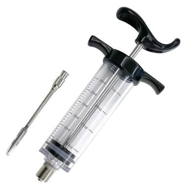 Imagem de Seringa Plástica 30ml Injetora De Tempero Culiinária Profissional Carne Aves Peixes 30ml