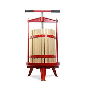 Imagem de Prensador de Cidra de Vinho de Frutas - Cesta de Madeira Sólida - Mais Estável, Escarpador de Uva para Máquina de Suco, Cozinha ..., one color, 3.17 gallons