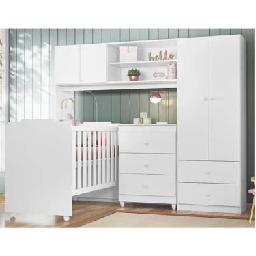 Imagem de Jogo de Quarto Infantil com 3 peças Sophia - Moveis Peternella