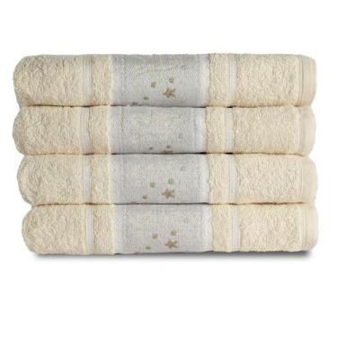 Imagem de Kit 04 Toalhas de Banho Infantil Puppy Kids - Dianneli Toalhas de Banh