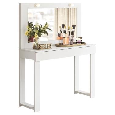 Imagem de Penteadeira Camarim Rill 110 Cm Branco Mbl Branco