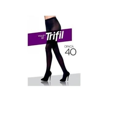 Imagem de Meia Calça Fina Fio 40 Trifil Preta Adulto Do P Ao Exg