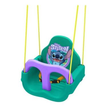 Imagem de Balanço Infantil Stitch 1224.3 original Xalingo 12+ Cinto Regulável Co