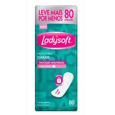Imagem de Protetor Diário Ladysoft Proteção Respirável Com 80 Unidades