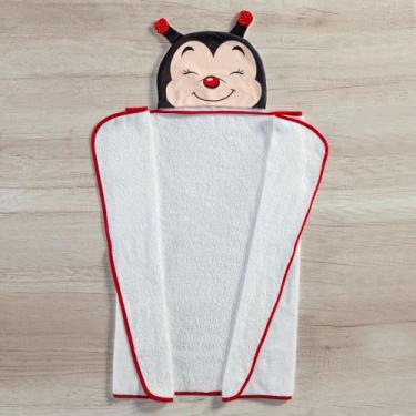 Imagem de Toalha Com Capuz De Banho 3d Para Bebe Menino - Miguel Baby, Joaninha