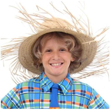 Imagem de Chapéu de Palha Desfiado Para Festa Junina Adulto e Infantil - Sulamer