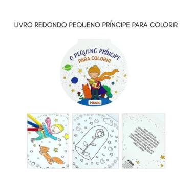 Imagem de Livro Redondo Pequeno Príncipe para Colorir com 24 páginas Infantil - 