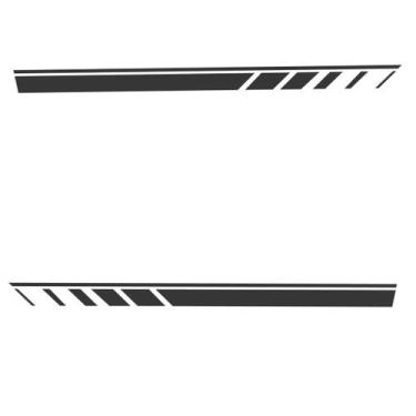 Imagem de Kit Faixas Adesivo Lateral - Yaris  Prata 2022 2023 2024 - Jhow Adesiv