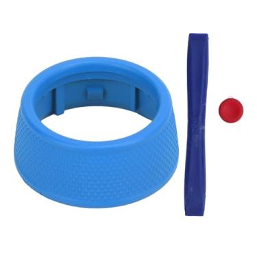 Imagem de Modo de Tração do Volante Tampa do Botão Esportivo Volhe de Direção Modo de Condução Modo de Capa Decorativa Substituição para 718 2016-2023 911 2017-2019 (BLUE)