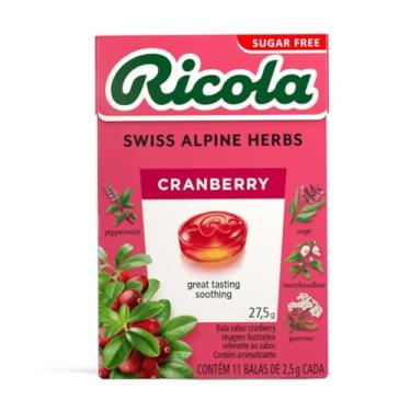Imagem de Bala Importada Cranberry Ricola Zero Açúcar 28 Gr Suíça