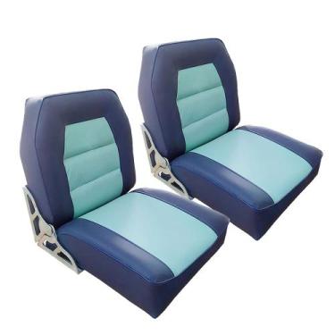 Imagem de Par de Cadeiras Almofadadas para Barco de Alumínio ou Lancha - Levanta