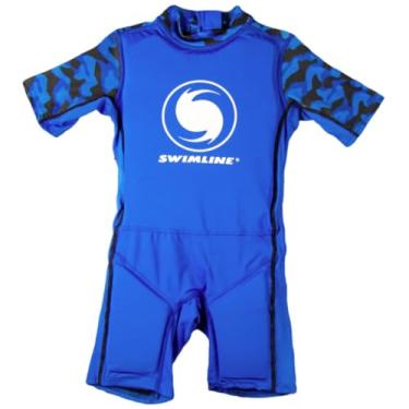 Imagem de SWIMLINE Colete flutuante azul para crianças e crianças a partir de 4 anos, meninos/meninas – Colete salva-vidas de espuma flutuante com zíper confortável para natação de 18 a 25 kg, roupa de banho