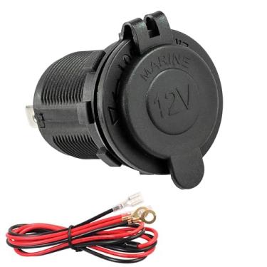Imagem de URANT Tomada De Isqueiro 12V Para Carros, Motocicletas, Veículos Utilitários Esportivos, Substituição À Prova D'Água Com Fusível (1 Unidade)