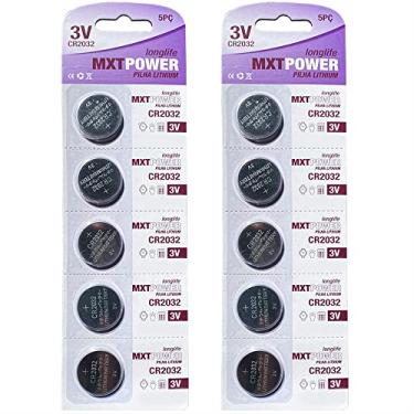 Imagem de Kit Com 10 Bateria Litio 3V Controle Remoto Instrumentos Musicais CR2032