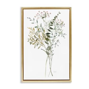 Imagem de Stupell Industries Tela flutuante dourada Wild Country Herb Bunches Design de arte de parede por Livi Finn, 43 x 63 cm