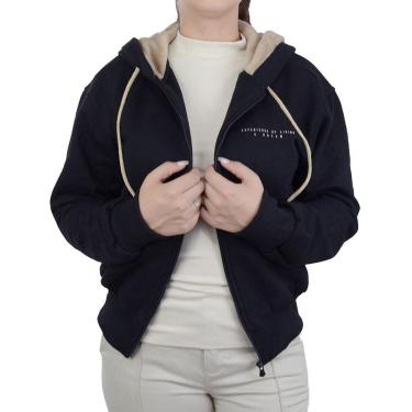 Imagem de Jaqueta Feminina Olho Fatal Moletom Preta - 6015-Feminino