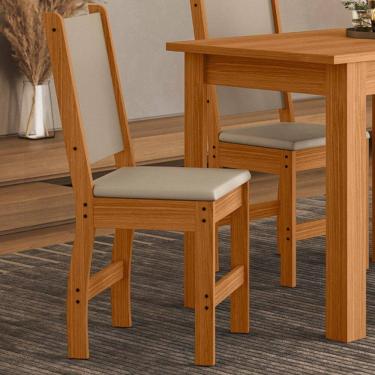 Imagem de Conjunto 6 Cadeiras para Cozinha Clara Freijo UV/Savana