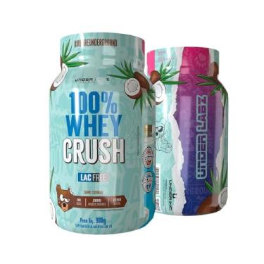 Imagem de Whey Protein 100% Whey Crush Zero Lactose Sabor Coco Cocobear 900g Under Labz