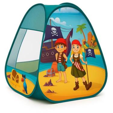 Imagem de Barraca Infantil Tema Piratas Cabaninha Para Crianças - Etitoys, Azul