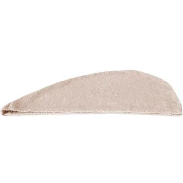 Imagem de Touca De Banho Atoalhada Felpuda 100% Algodão Taupe - ATLÂNTICA