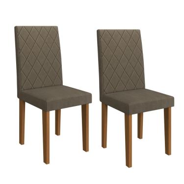 Imagem de Cadeiras para Cozinha 2 Unidades Atenas Freijó