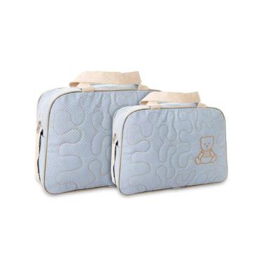 Imagem de Kit Bolsa Saída Maternidade Viagem 2 pçs Mave Baby, Azul