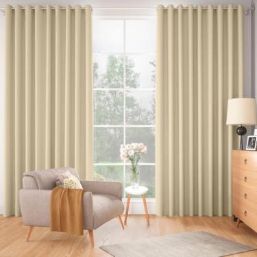 Imagem de Cortina Quebra Luz, Tamanho 6,00 x 2,50, Cor Palha, Cortina Blecaute-CO