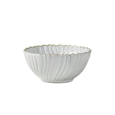 Imagem de Prato de frutas em formato especial criativo de forma irregular simples em estilo japonês doméstico - tigela cinza arroz de 14,5 cm