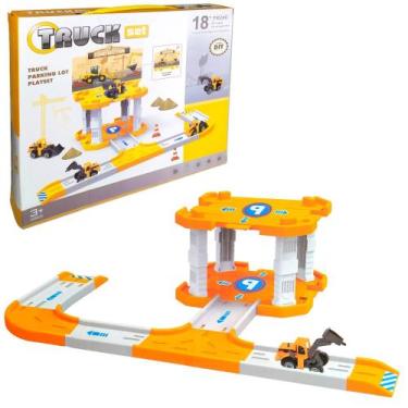 Imagem de Brinquedo Infantil Posto de Gasolina Pista de Estacionamento com Camin