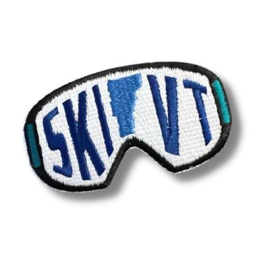 Imagem de Vermont Goggles Ski VT - Vermont - Remendos bordados de viagem para roupas, adesivos fortes e adesivos para roupas, tecido, mochila, bolsa, faça você mesmo
