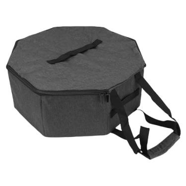 Imagem de Luqeeg Caixa de Viagem de Chapéu, Caixa de Chapéu de Feltro Dobrável, Sacola de Organizador de Chapéu Portátil de Grande Capacidade Com 2 Alças e Tampa para Homens Homens de Viagem de