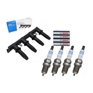 Imagem de Bobina Ignição Delphi + 4 Vela Iridium Bosch Cruze 1.8 16v GN10234 / 0