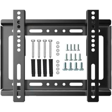 Imagem de Suporte fixo de parede para TV para a maioria das TVs e monitores LCD LED 4K de 14~42 polegadas, suporte de TV pequeno de perfil baixo com VESA máximo de 200 x 200 mm até 25 kg, suporte