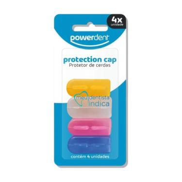 Imagem de Capa Protetor de Cerdas p/ Escova Dental  Powerdent  4 unidades