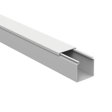 Imagem de Canaleta Pvc 50x50x2000mm Lisa Branca - ENERBRAS, Branca