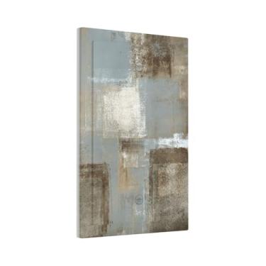 Imagem de Xuejiaku Placa de cobertura para interruptor de luz, cinza e marrom, arte abstrata, pintura a óleo, 1 gangue em branco, sem dispositivo, capas de tomada decorativas, placa de parede elétrica para