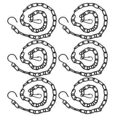 Imagem de YOUTHINK Cabides de Planta de Jardim de 6pcs, Cadeia de Esteira de Ferro Com Acessórios de Jardinagem de Gancho para Alimentares de Pássaros Pendurados, Plantador, Lanternas, Outdoors
