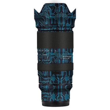 Imagem de Adesivo de lente de câmera antiarranhões para Tamron 50-400 mm F4.5-6.3 adequado para Nikon Mount Coat Wrap película protetora capa 50 400 (azul circuito)