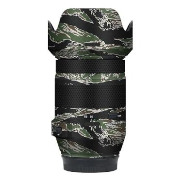 Imagem de Película protetora de lente de câmera película protetora de vinil adesivo premium para Tamron 35-150 mm F2.8-4 adequado para Canon Mount Decal 35-150 F2.8-4 (camuflagem listrada de ígre)