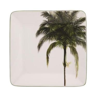 Imagem de Bandeja Quadrada 20cm Porcelana Schmidt - Dec. Palmeira, 2258, 20
