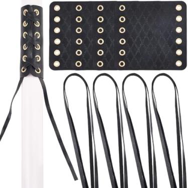 Imagem de GORGECRAFT 8 peças capas pretas de couro PU macio à prova d'água antiderrapante aderência de mão de bicicleta freio acelerador embreagem guidão capa com alça para melhorar o controle conforto