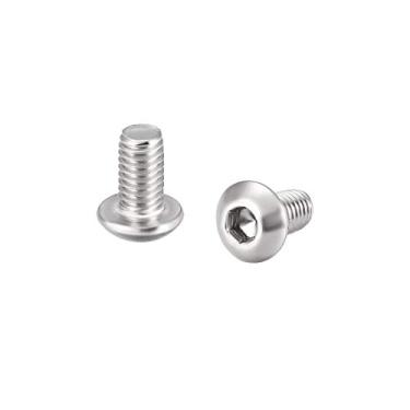 Imagem de Parafusos de máquina de 3 x 6 mm da Uxcell com soquete sextavado, parafuso de cabeça redonda, parafusos de aço inoxidável 304, 50 peças