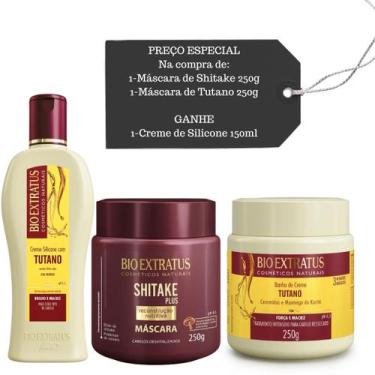 Imagem de Cronograma Bio Extratus Shitake e Tutano e Creme de Silicone