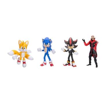 Imagem de Sonic 3 Movie - Boneco de 12,7 cm, pacote com 4, onda 1