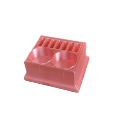 Imagem de Suporte e armazenamento para frascos de colírio - comporta 7 frascos e 2 frascos - Znet3D (rosa)