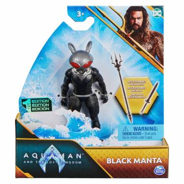 Imagem de Boneco Arraia Negra 10Cm Com Acessórios - Filme Aquaman 2 Dc